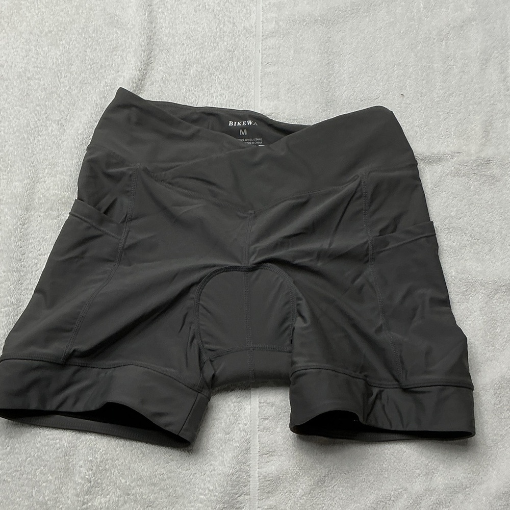 Women's Black Cycling Shorts with Padded Chamois